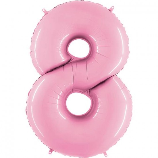 Balloon baby Pink Number 8
