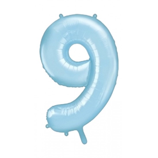 Balloon baby Blue Number 9