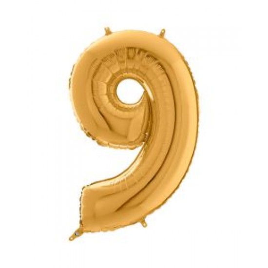 Balloon gold Number 9