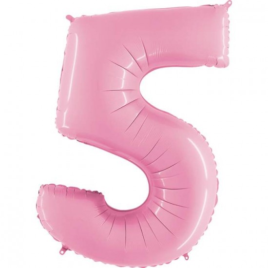Balloon baby Pink Number 5