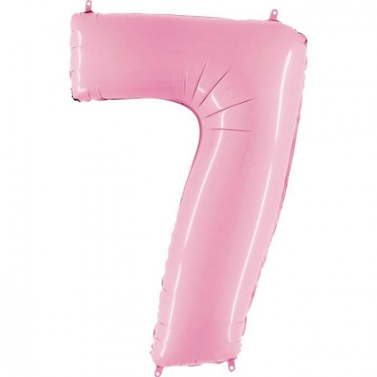 Balloon baby Pink Number 7