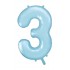 Balloon baby Blue Number 3
