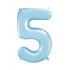 Balloon baby Blue Number 5