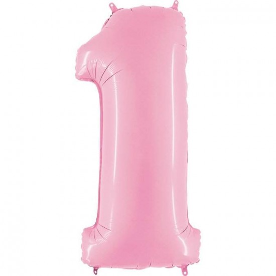 Balloon baby Pink Number 1
