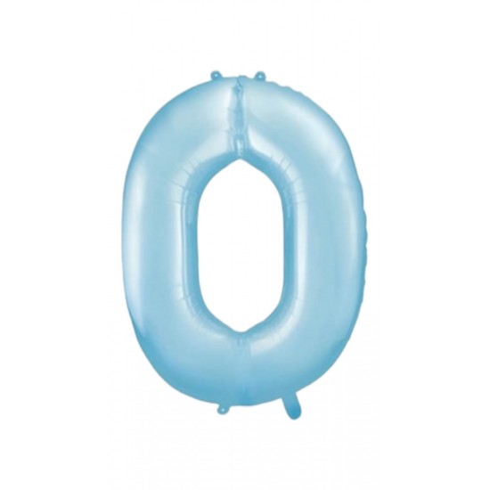 Balloon baby Blue Number 0