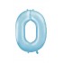 Balloon baby Blue Number 0