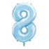 Balloon baby Blue Number 8