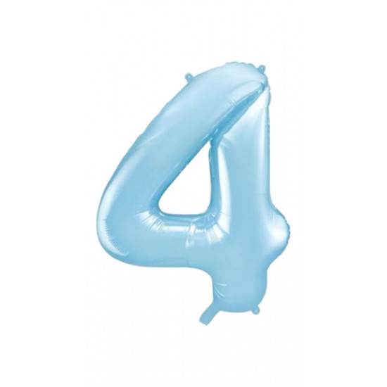 Balloon baby Blue Number 4