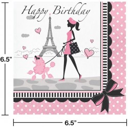 ΧΑΡΤΟΠΕΤΣΕΤΕΣ ΦΑΓΗΤΟΥ 33εκ "Party in Paris" /16τεμ