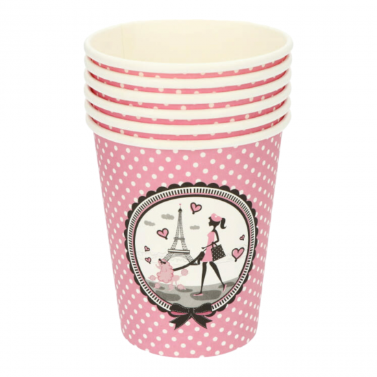  Party in Paris   7'' Paper  Cups  PRODUCTS
