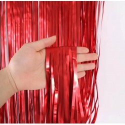 Κόκκινη foil Κουρτίνα Διακόσμησης Κόκκινη foil Κουρτίνα Διακόσμησης