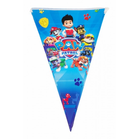 Τρίγωνη γιρλάντα σημαιάκια paw patrol Τρίγωνη γιρλάντα σημαιάκια paw patrol