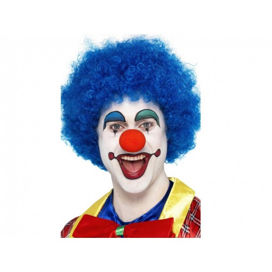 Clown wig blue 