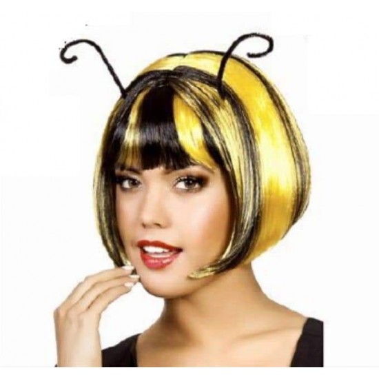Bee wig with antennas