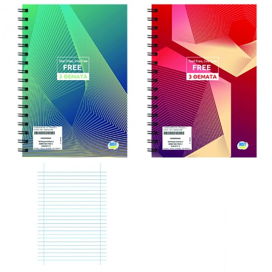 SPIRAL NOTEBOOKS 4 SUBJECTS FREE 17x25cm SCHOOL AN