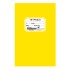 NOTEBOOK YELLOW 50F STRIPED 17x25cm