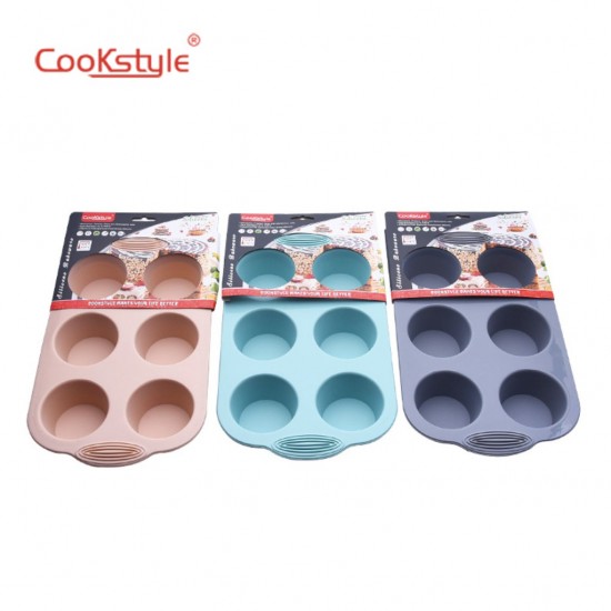 Silicone cake tin with 6 places