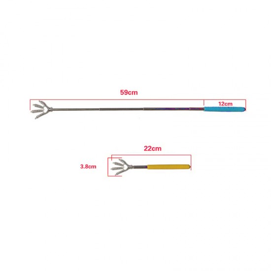 Telescopic back scraper 