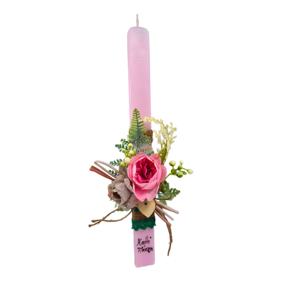 HANDMADE EASTER CANDLE ''FLOWERS''