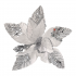 CHRISTMAS DECORATIVE FLOWER ALEXANDRINE WHITE (20x29CM)
