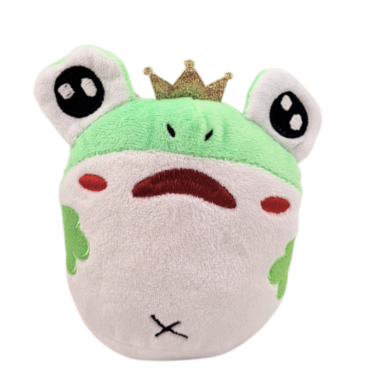 PLUSH FROG PRINCE - GREEN PLUSH FROG PRINCE - GREEN