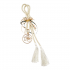 Lucky Charm 2026 – Hanging Home Ornament with Tassels in Ecru – Handmade New Year Charm for Luck and Prosperity