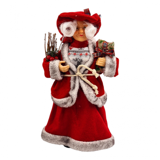 MRS.CLAUS CHRISTMAS FIGURINE - 31cm MRS.CLAUS CHRISTMAS FIGURINE - 31cm