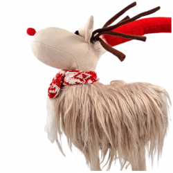 CHRISTMAS REINDEER FIGURINE -40cm CHRISTMAS REINDEER FIGURINE -40cm