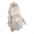   WHITE CHRISTMAS GNOME WITH LED LGHT - 92cm