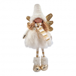 CHRISTMAS FAIRY ANGEL WITH GOLD WINGS - 60cm CHRISTMAS FAIRY ANGEL WITH GOLD WINGS - 60cm