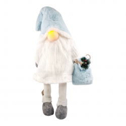 CHRISTMAS DECORATIVE GNOME WITH LIGHT- BLUE, 70cm CHRISTMAS DECORATIVE GNOME WITH LIGHT- BLUE, 70cm