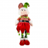  CHRISTMAS DECORATIVE ELF FIGURE WITH SWINGING LEGS - 66cm