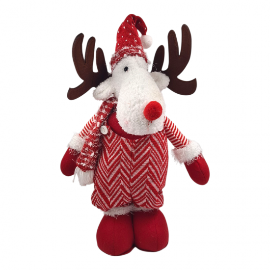 CHRISTMAS REINDEE WITH ADJUSTABLE LEGS - 85cm CHRISTMAS REINDEE WITH ADJUSTABLE LEGS - 85cm