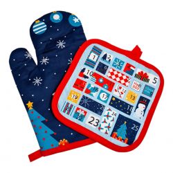 ΧΡΙΣΤΟΥΓΕΝΝΙΑΤΙΚΟ ΥΦΑΣΜΑΤΙΝΟ ΓΑΝΤΙ ΚΑΙ ΠΙΑΣΤΡΑ ΦΟΥΡΝΟΥ 2 ΤΕΜΑΧΙΑ