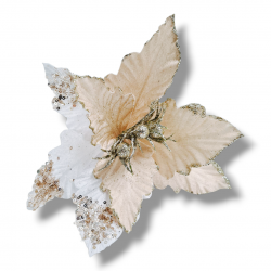 ΧΡΙΣΤΟΥΓΕΝΝΙΑΤΙΚΟ ΔΙΑΚΟΣΜΗΤΙΚΟ ΛΟΥΛΟΥΔΙ ΑΛΕΞΑΝΔΡΙΝΟ ΛΕΥΚΟ-ΣΑΜΠΑΝΙ (20x25ΕΚ.)