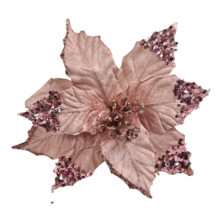 ΧΡΙΣΤΟΥΓΕΝΝΙΑΤΙΚΟ ΔΙΑΚΟΣΜΗΤΙΚΟ ΛΟΥΛΟΥΔΙ ΑΛΕΞΑΝΔΡΙΝΟ ΡΟΖ(20x27ΕΚ.)