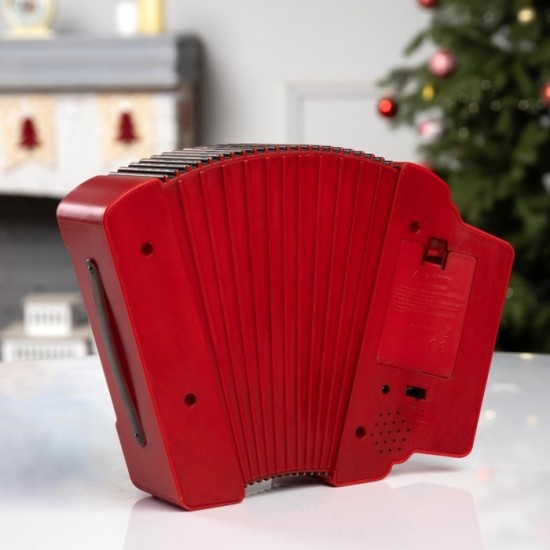 Light-Up Christmas Accordion Decoration with Santa