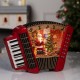 Light-Up Christmas Accordion Decoration with Santa