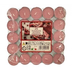 SCENTED CANDLES 25 PCS POMEGRANATE