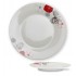 COLORED PORCELAIN DINNER PLATE SHALLOW 9X23 CM