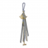 GOOD LUCK  CHARM  2026 GREY WITH GOLDEN BOAT - SYMBOL OF JOURNEY & NEW BEGINNING