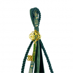 ΓΟΥΡΙ 2026 ΠΡΑΣΙΝΟ ΜΕ ΧΡΥΣΟ ΚΛΕΙΔΙ ΚΑΙ ΜΑΤΑΚΙ ΣΥΜΒΟΛΟ ΤΥΧΗΣ & ΠΡΟΣΤΑΣΙΑΣ 