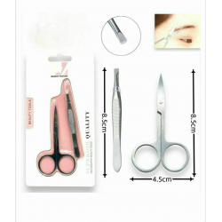 SET OF EYEBROW SCISSORS AND TWEEZERS SET OF EYEBROW SCISSORS AND TWEEZERS