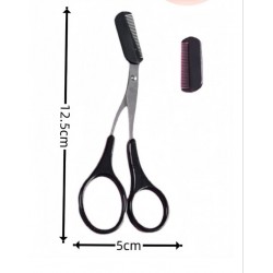 EYEBROW SCISSORS WITH COMB 12.5 X 5 CM. EYEBROW SCISSORS WITH COMB 12.5 X 5 CM.