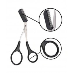 EYEBROW SCISSORS WITH COMB 12.5 X 5 CM. EYEBROW SCISSORS WITH COMB 12.5 X 5 CM.