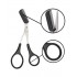 EYEBROW SCISSORS WITH COMB 12.5 X 5 CM.