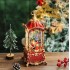  LIGHT-UP CHRISTMAS LANTERN WITH SANTA AND TREE-28cm