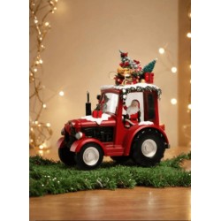 ΦΩΤΙΖΟΜΕΝΟ ΧΡΙΣΤΟΥΓΕΝΝΙΑΤΙΚΟ ΔΙΑΚΟΣΜΗΤΙΚΟ ΤΡΑΚΕΡ ΜΕ ΑΓΙΟ ΒΑΣΙΛΗ ΚΑΙ ΔΩΡΑ 