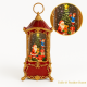 LIGHT-UP CHRISTMAS LANTERN WITH SANTA AND TREE-28  LIGHT-UP CHRISTMAS LANTERN WITH SANTA AND TREE-28