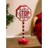  LIGHT-UP CHRISTMAS DECORATION “SANTA STOP HERE ” SIGN
